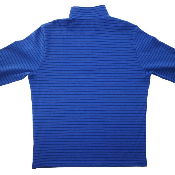 Vineyard Vines Saltwater Quarter 1/4 Zip Pullover Top Whale Striped Men Medium - Picture 4 of 12